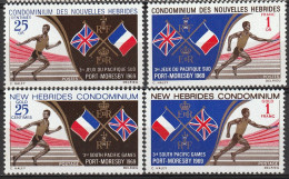 Nouvelles Hébrides 3ème Jeux Sportifs Du Pacifique Sud à Port Moresby 1969 N°282/285 Neuf** - Neufs