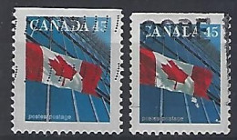 Canada 1995 / 1998  Canadian Flag (o) Mi.1494 D + 1653 D - Gebraucht