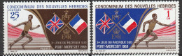 Nouvelles Hébrides 3ème Jeux Sportifs Du Pacifique Sud à Port Moresby 1969 N°282/283 Neuf*charnière - Nuevos