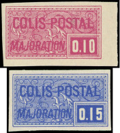 ** COLIS POSTAUX  (N° Et Cote Maury) - 152A/B 0,10 Lilas-rose Et 0,15 Outremer, NON DENTELES, TB, Yvert N°156a/57a - Nuevos