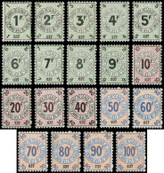 ** COLIS POSTAUX  (N° Et Cote Maury) - Timbres Pour Petits Colis 1/19 : La Série De 19 Valeurs, TB, Yvert 1/19 Grands Ré - Other & Unclassified