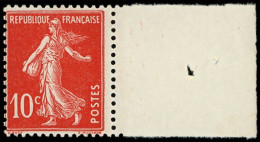 ** VARIETES - 138c  Semeuse Camée, 10c. ECARLATE, Bdf, TB - Nuovi