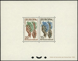 ** BLOCS FEUILLETS DENTELES GOMMES - 1122/23 Europa 1957, TB - Other & Unclassified