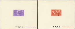 EPREUVES DE LUXE - 1358/59 Europa 1962, 2 épreuves, TB - Epreuves De Luxe