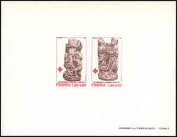 EPREUVES DE LUXE - 2116/17 Croix Rouge 1980, épreuve Collective, TB - Luxury Proofs