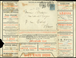 Let ENTIERS POSTAUX - Sage, 15c. Bleu, Env. Lettre Annonces TSC N°J86s, Obl. Privas 15/7/99, B/TB - Other & Unclassified