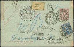 Let LETTRES DU XXe SIECLE - N°118 S. CPRP Rec. 10c. Mouchon Obl. NICE 9/12/02 Pour LA HONGRIE Avec étiquette De Retour,  - Storia Postale