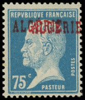 ** ALGERIE 26a : 75c. Bleu, DOUBLE Surcharge, TB. Br - Otros & Sin Clasificación