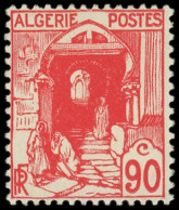 * ALGERIE 137A : 90c. Rouge, NON EMIS, Inf. Ch., TB - Other & Unclassified