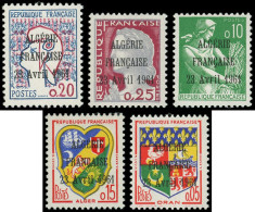 ** ALGERIE France N°1230A, 1231, 1232, 1263, 1282, Surch. ALGERIE FRANCAISE 23 Avril 1964, TB - Other & Unclassified