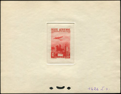 ALGERIE PA 13 : Monument, 15f. + 20f., épreuve D'atelier En Orange Carminé (couleur 1426), TB - Airmail