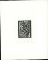 ANDORRE 222 : Tableau De 1972, épreuve D'artiste En Noir Signée, TB - Usati
