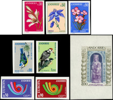 ** ANDORRE 226/33 : Année 1973, NON DENTELEE, TB - Unused Stamps