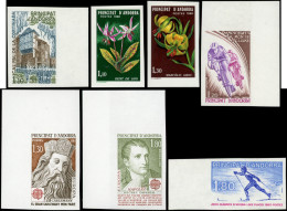 ** ANDORRE 282/90 : Année 1980, NON DENTELEE, N°289 En Feuillet De 4, TB - Unused Stamps