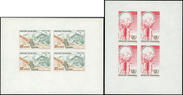 ** ANDORRE 337/38, 341 Et 344 : Sujets Divers De 1985, Feuillets De 4 NON DENTELES, TB - Unused Stamps