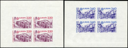 ** ANDORRE 358/59 : Europa 1987, La Paire NON DENTELEE En Feuillets De 4, TB - Unused Stamps
