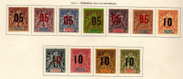 Anjouan - 1912 - Type Groupe Surcharges - Neufs* - MH - Nuovi