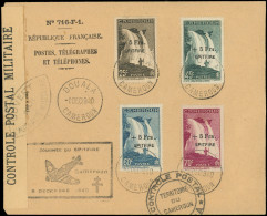 Let CAMEROUN 236/39 : Série SPITFIRE, Obl. Càd 8/12/40 S. Env. Avec Contrôle Postal Militaire, TB - Otros & Sin Clasificación