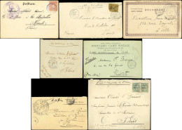 Let CHINE Lot De 7 Lettres Ou CP Avec Cachets Divers Du Corps Expéditionnaire, 1901-09, TB - Sonstige & Ohne Zuordnung