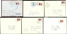 Let COTE DES SOMALIS 6 Env. Affr. France FM N°13 Obl. Obock, Djibouti, Dikhil, Ali-Sabieh Et Tadjourah, 1968-72, TB - Sonstige & Ohne Zuordnung