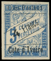 ** COTE D'IVOIRE Colis Postaux 16 : 4f. Sur 5c. Bleu, TB. S - Altri & Non Classificati