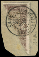 DAHOMEY 55A : MOITIE De 50c. Brun-lilas Et Brun, Obl. Càd SAVE/DAHOMEY ET DEPces 21/11/20 S. Fragt, TB - Autres & Non Classés