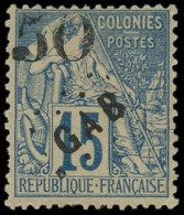 * GABON 4 : 50 Sur 15c. Bleu, 1 Dent Courte, B/TB - Autres & Non Classés