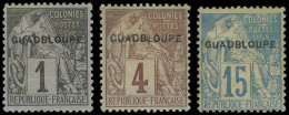 * GUADELOUPE 14, 16 Et 19 : Surcharge GUADBLOUPE, TB - Otros & Sin Clasificación