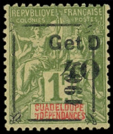 * GUADELOUPE 54 : 40 Sur 1f. Olive, Surcharge 1903 Noire, TB. Br - Sonstige & Ohne Zuordnung