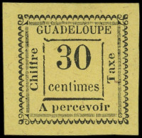 (*) GUADELOUPE Taxe 10 : 30c. Jaune, T VIII, TB. C, Cote Maury - Other & Unclassified
