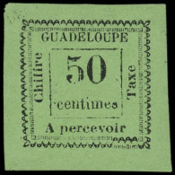 (*) GUADELOUPE Taxe 12 : 50c. Vert, T II, TB, Cote Maury - Other & Unclassified