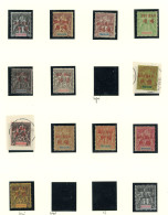 * HOI-HAO Collection De 1901 à 1919, * Et Obl., Sur Feuilles Moc, TB - Autres & Non Classés