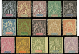 ** MADAGASCAR 28/42 : Série Groupe De 1896-99, N°34, 37 Et 39 *, TB - Altri & Non Classificati