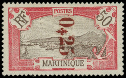 * MARTINIQUE 109 : 0,25 Sur 50c. Rouge, TB - Altri & Non Classificati