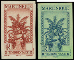 ** MARTINIQUE Taxe 12/13 : NON DENTELES, SANS La Valeur, TB - Altri & Non Classificati