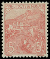 * MONACO 33 : 5f. + 5f. Rose Sur Verdâtre, Inf. Ch., TB - Unused Stamps