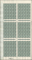 ** MONACO 47 : 5f. Vert-gris Foncé, Albert Ier, FEUILLE De 150, EXCEPTIONNEL Et Superbe - Unused Stamps