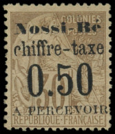 * NOSSI-BE Taxe 3 : 0.50 S. 30c. Brun, TB. Br - Other & Unclassified