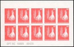 NOUVELLE CALEDONIE C1084A : TVP Rouge OPT 2009, Carnet De 10 Daté 10809, TB - Used Stamps