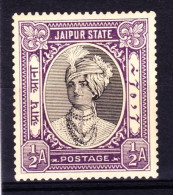 1931 India - Jaipur: Scott Nr 25 Maharaja ManSingh II  Postfris MNH - Jaipur