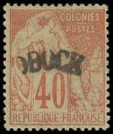 * OBOCK 9 : 40c. Rouge-orange, TB. Br - Autres & Non Classés