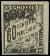 * OBOCK Taxe 4 : 60c. Noir, TB. Br - Other & Unclassified