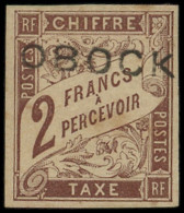 * OBOCK Taxe 17 : 2f. Marron, TB - Autres & Non Classés