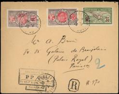 Let SAINT PIERRE ET MIQUELON Cachet Provisoire PP 030 + TP N°82A, 86 Et 118 Obl. Càd St PIERRE Et MIQUELON 30/4/26 S. En - Covers & Documents