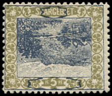 * SARRE 53a : 5p. Olive Et Bleu-violet, CENTRE RENVERSE, TB. Br - Unused Stamps