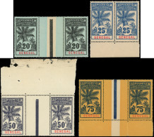 ** SENEGAL 36/37 Et 42/43 : Palmiers, PAIRES Interp. (sf. N°37), 3 Ex. Bdf, TB - Other & Unclassified