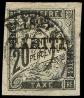 TAHITI Taxe 21 : 20c. Noir, Obl., TB - Other & Unclassified