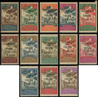 ** WALLIS ET FUTUNA Taxe 24/36 : La Série Surchargée FRANCE LIBRE, TB - Timbres-taxe