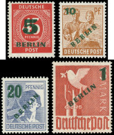 ** BERLIN 47/50 : Série Surchargée De 1949, TB - Unused Stamps