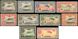 ** ESPAGNE PA 7/16 : Vols Madrid-Manille Et Séville-Buenos Aires, Surch. MUESTRA (Spécimen), TB - Unused Stamps